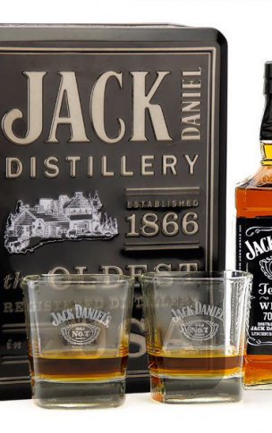 Jack Daniel's + 2gl.  / Джек Дениел'с + 2 бокала