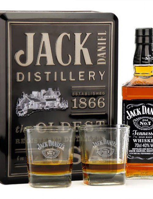 Jack Daniel's + 2gl.  / Джек Дениел'с + 2 бокала